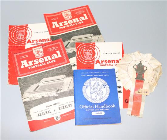 Collection of football programmes Manchester United etc